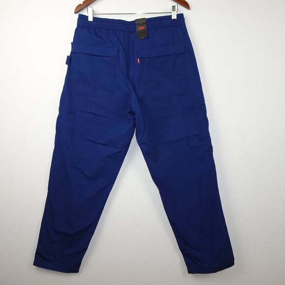 Levi's Marine Carpenter Pants Men's Size M Blue Canvas Loose Fit - Picture 5 of 10